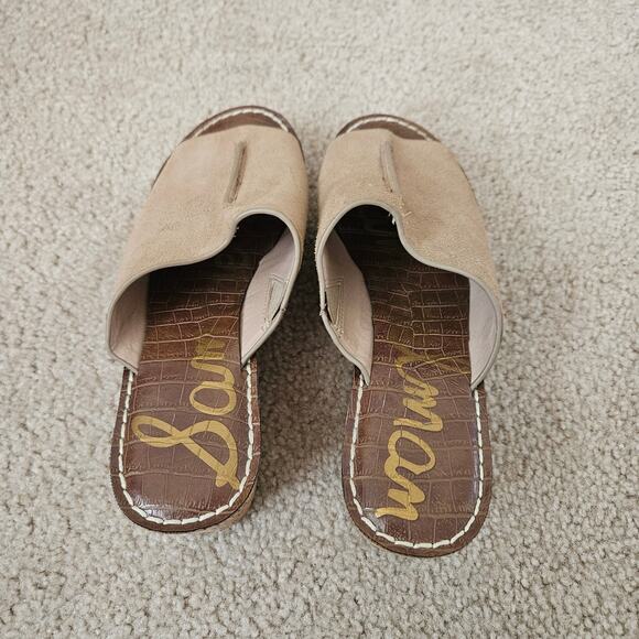 Sam Edelman Women's Ranger Cork Wedge Heel Slides 8.5 - Picture 4 of 8